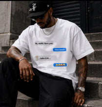 Load image into Gallery viewer, Texting with God T-Shirt (Blue Bubble)