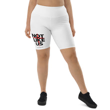 Load image into Gallery viewer, Not Like Us Biker Shorts (White)