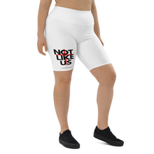 Load image into Gallery viewer, Not Like Us Biker Shorts (White)