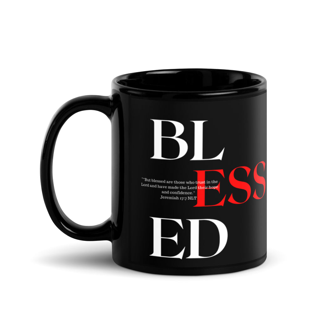 Blessed 1-Black Glossy Mug