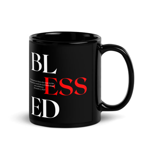 Blessed 1-Black Glossy Mug