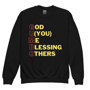 4 the Love of Gumbo Youth crewneck sweatshirt