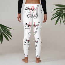 Load image into Gallery viewer, Jesus and Gumbo Leggings (White)