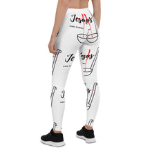 Load image into Gallery viewer, Jesus and Gumbo Leggings (White)