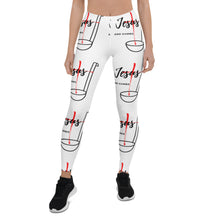 Load image into Gallery viewer, Jesus and Gumbo Leggings (White)