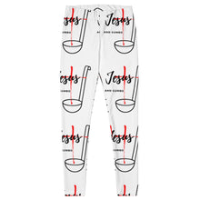 Load image into Gallery viewer, Jesus and Gumbo Leggings (White)