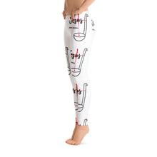 Load image into Gallery viewer, Jesus and Gumbo Leggings (White)