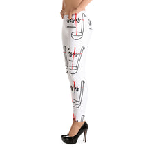 Load image into Gallery viewer, Jesus and Gumbo Leggings (White)