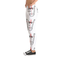 Load image into Gallery viewer, Jesus and Gumbo Leggings (White)