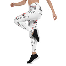 Load image into Gallery viewer, Jesus and Gumbo Leggings (White)