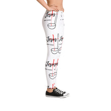 Load image into Gallery viewer, Jesus and Gumbo Leggings (White)