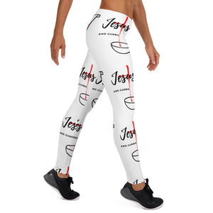 Jesus and Gumbo Leggings (White)