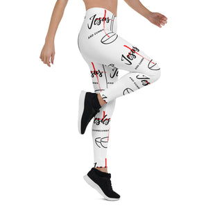 Jesus and Gumbo Leggings (White)