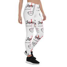 Load image into Gallery viewer, Jesus and Gumbo Leggings (White)