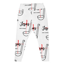 Load image into Gallery viewer, Jesus and Gumbo Plus Size Leggings (White)