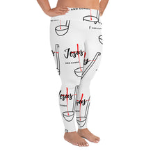 Load image into Gallery viewer, Jesus and Gumbo Plus Size Leggings (White)