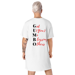 The Recipe T-shirt dress (White)