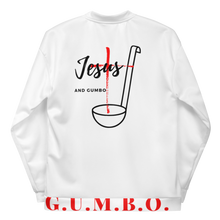 Load image into Gallery viewer, Gumbo Bomber Jacket (White)