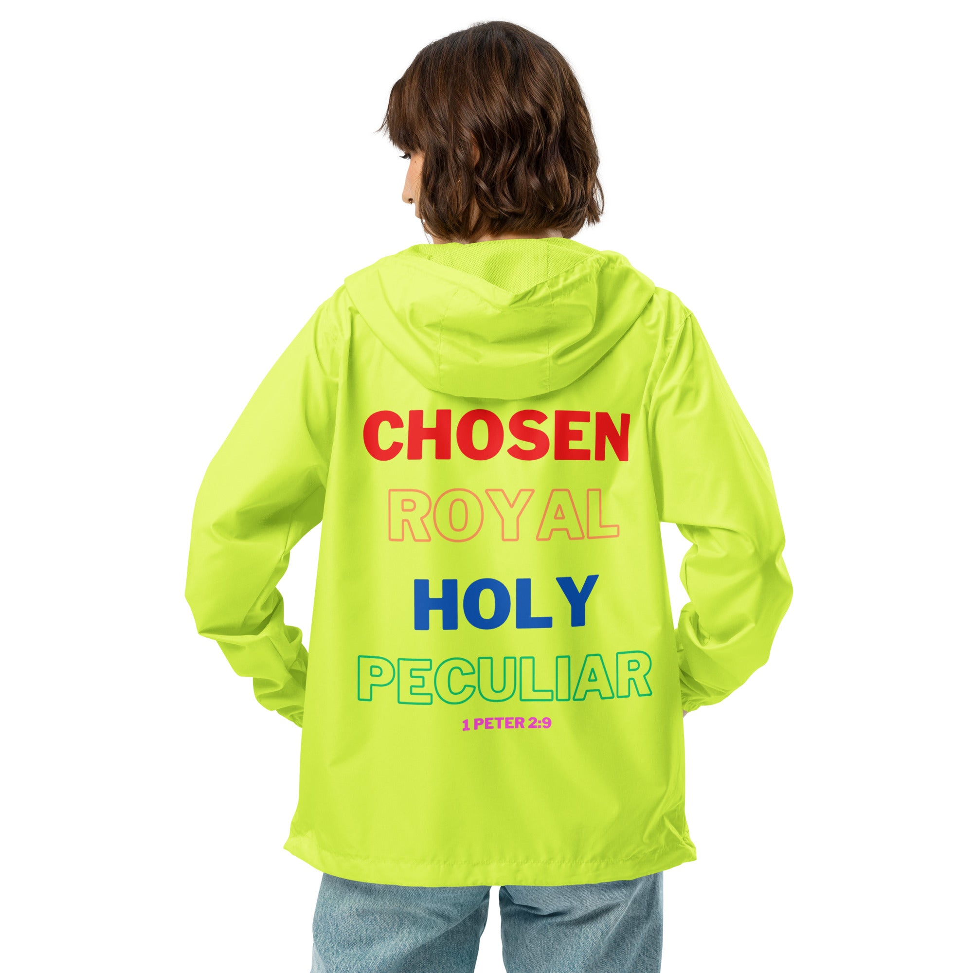 Chosen Windbreaker (Neon) – Jesus And Gumbo Apparel